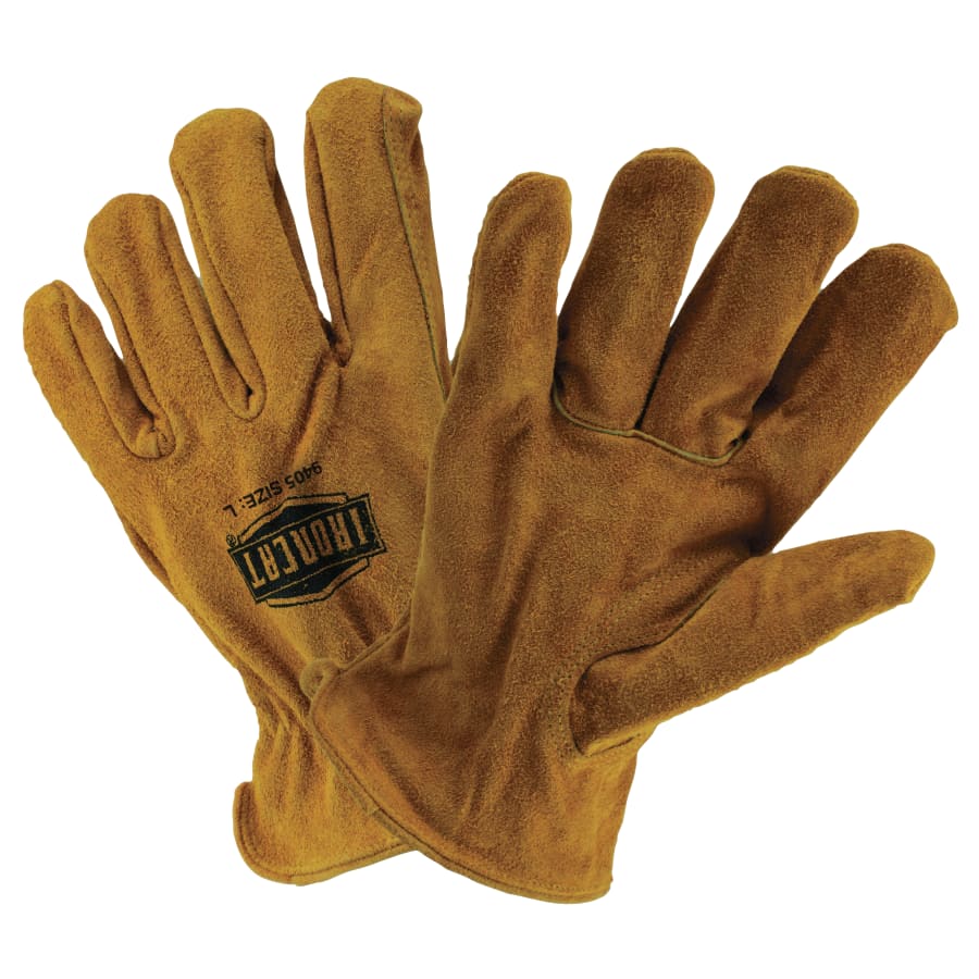Ironcat Driver Gloves, Cowhide Leather, Small, Bourbon