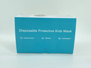 4000/cs Makena Black 3-ply Kids Masks
