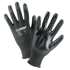 713Hgbu Palm Coated HPPE Gloves, Large, Black