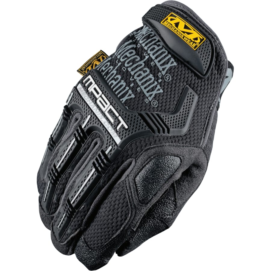 M-Pact® Mechanics Gloves, Armortex®/D3O®/Eva Foam/Synthetic Leather/Tpr/Trekdry®, Size 8, Black/Gray