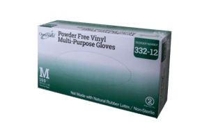 1000/case OmniShield #332 Series Vinyl Powder Free Multi-Purpose Gloves