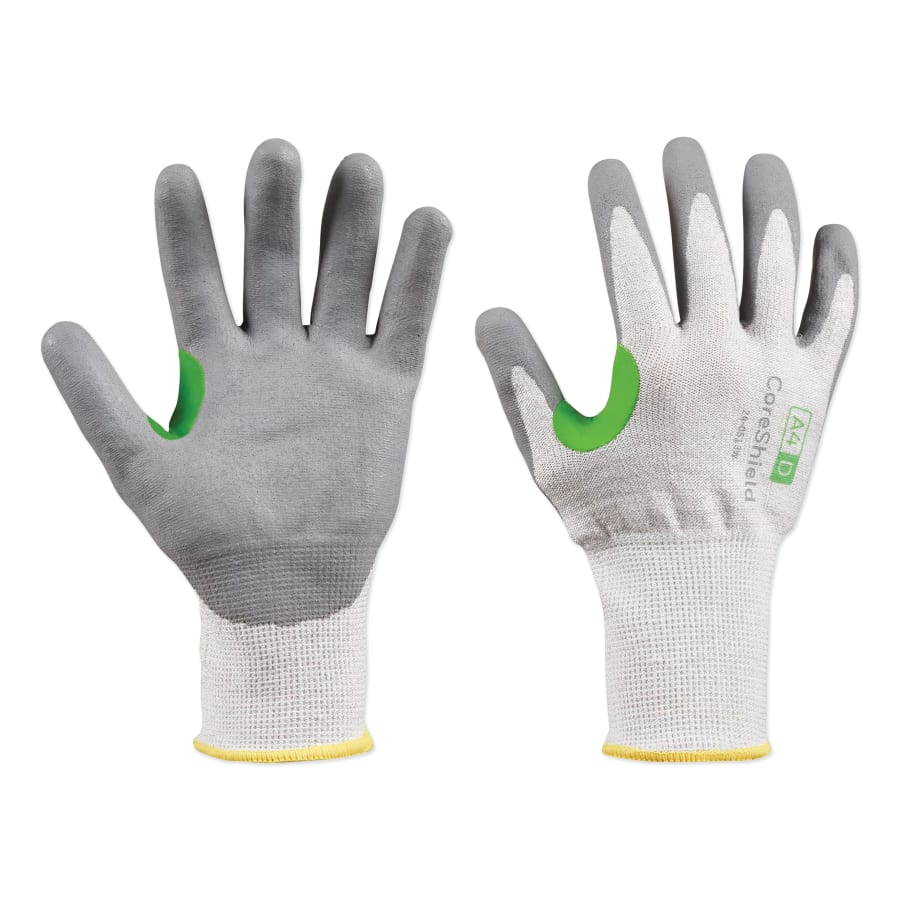 Coreshield™ A4/D Coated Cut Resistant Gloves, 9/L, HPPE/BASALT, Nitrile Micro-Foam, 13 Ga, Grey