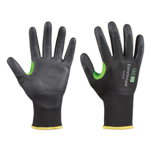 Coreshield™ A4/D Coated Cut Resistant Gloves, 10/XL, HPPE/STEEL, Nitrile Micro-Foam, 18 Ga, Black