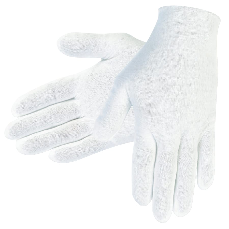 Lisle Cotton Inspector Gloves, 100% Cotton, Ladies' Small