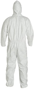 25/CS Tyvek® 400 Hooded Coverall w/Elastic Wrists/Ankles