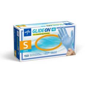 1500/CS Glide-On 4G Vinyl Exam Gloves with Chemotherapy Protection, Powder-Free