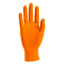 Load image into Gallery viewer, 1000/case SureCare HI-VIS Powder Free Orange Nitrile Disposable Exam Gloves
