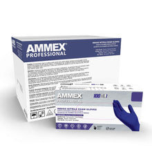 Load image into Gallery viewer, 1000/case AMMEX Indigo Nitrile Exam Latex Free Disposable Gloves
