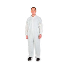 Load image into Gallery viewer, 24/CS Cardinal White Coveralls with Elastic Cuffs and Ankles
