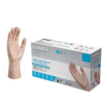 Load image into Gallery viewer, 1000/case AMMEX Clear Vinyl Exam Latex Free Disposable Gloves
