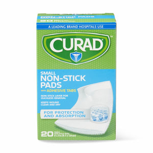 240/CS CURAD Sterile Nonstick Pads with Adhesive Tabs, 2" x 3"