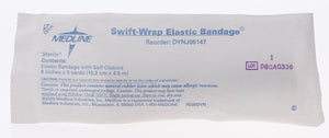 20/CS Medline Swift-Wrap Sterile Elastic Bandages with Self-Closure, 6" x 5 yd.