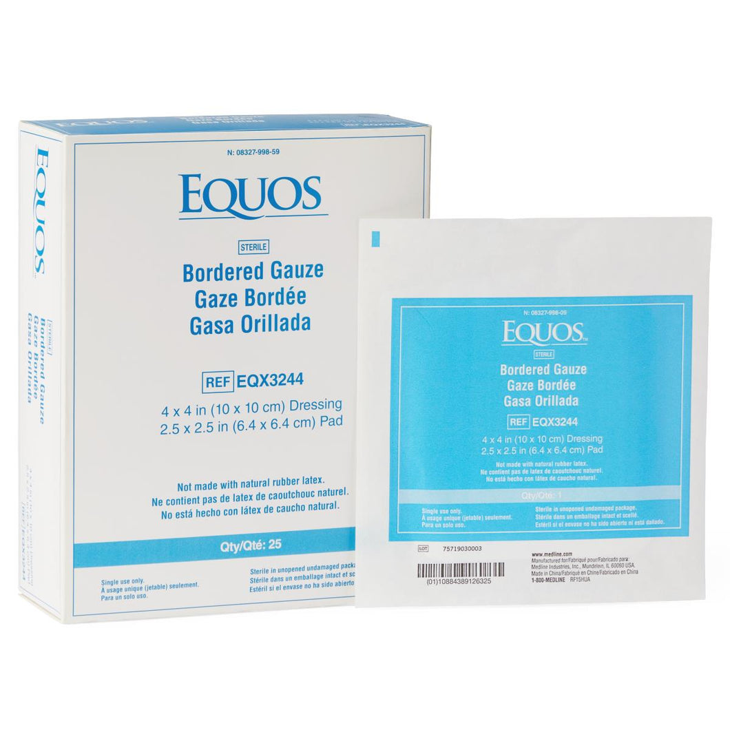 500/CS Equos Sterile Bordered Gauze, 4