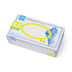 2500/CS FitGuard Prime Powder-Free Nitrile Exam Gloves with SmartGuard Protective Film Barrier on the Box