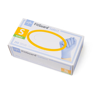 2500/CS FitGuard Select Powder-Free Nitrile Exam Gloves with Textured Fingertips