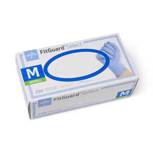 2500/CS FitGuard Select Powder-Free Nitrile Exam Gloves with Textured Fingertips