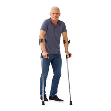 Load image into Gallery viewer, 1 Pair/CS Guardian Aluminum Forearm Crutches, Tall Adult (5&#39;10&quot;- 6&#39;6&quot;)
