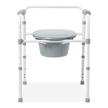 Load image into Gallery viewer, 1/CS Medline Steel Elongated Bedside Commode
