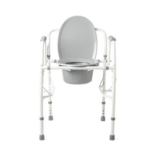 Load image into Gallery viewer, 2/CS Medline Steel Drop Arm Commodes
