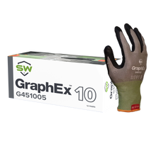 Load image into Gallery viewer, 72 Pairs/CS (GraphEx® G45100) Cut Resistant Level 4 Mechanical Gloves with AxiFybr®
