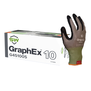 72 Pairs/CS (GraphEx® G45100) Cut Resistant Level 4 Mechanical Gloves with AxiFybr®