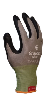 72 Pairs/CS (GraphEx® G45100) Cut Resistant Level 4 Mechanical Gloves with AxiFybr®