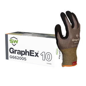 72 Pairs/CS (GraphEx® G66200) Cut Resistant Level 6 Mechanical Gloves with AxiFybr®