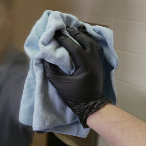 1000/case Gloveworks Black Synthetic Vinyl Disposable Gloves