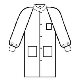 25/CS Halyard 3-Layer Basic Plus Lab Coats