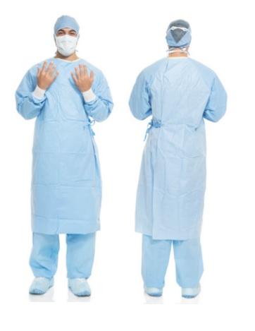 32/CS Aero Blue Performance Surgical Gowns