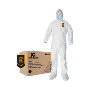 25/CS Kleenguard A40 Liquid and Particle Protection Coveralls