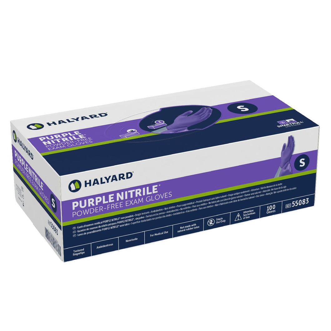 1000/CS Halyard Purple Nitrile Powder-Free Exam Gloves