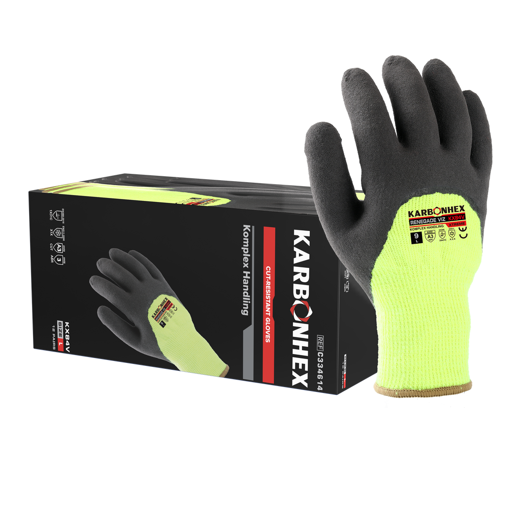 72 Pairs/CS KARBONHEX KX84V Purpose Built Cold-Resistant Gloves – Komplex Handling