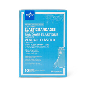50/CS Medline Soft-Wrap Nonsterile Elastic Bandages, 6" x 5 yd.