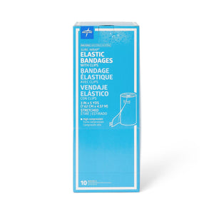 50/CS Medline Medline Sure-Wrap Nonsterile Elastic Bandages with Clips, 3" x 5 yd. (7.6 cm x 4.6 m)