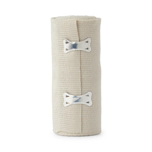 50/CS Medline Sure-Wrap Nonsterile Elastic Bandages with Clips, 4" x 5 yd.