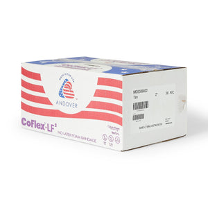 36/CS CoFlex LF2 Quick-Stick Nonsterile Cohesive Bandages, Tan, 2" x 5 yd. (5.1 cm x 4.6 m)