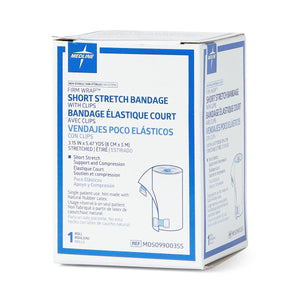20/CS Medline Firm-Wrap Short Stretch Bandages, 8 cm x 5 m (3.15" x 5.47 yd.)