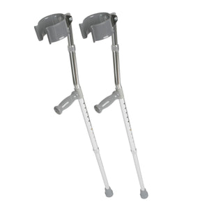 1 Pair/CS Medline Guardian Aluminum Forearm Crutches, Tall Adult