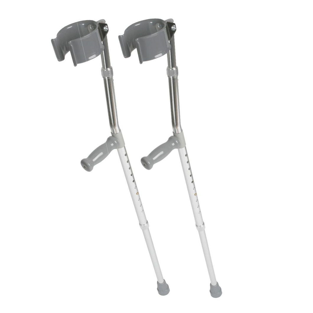 1 Pair/CS Medline Guardian Aluminum Forearm Crutches, Adult