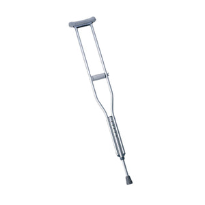 1 Pair/CS Medline Push-Button Aluminum Crutches, Tall Adult (5'10"- 6'6")
