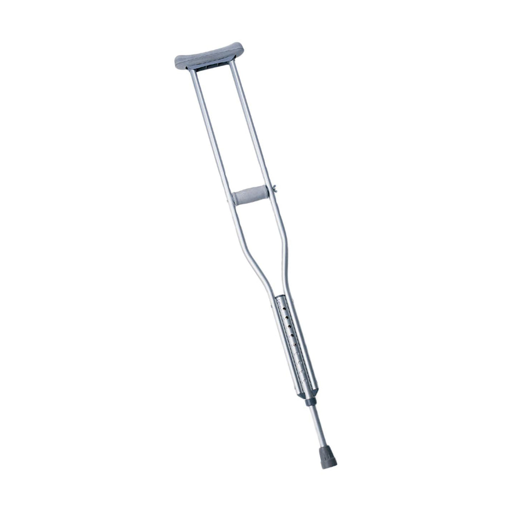 1 Pair/CS Medline Push-Button Aluminum Crutches, Tall Adult (5'10