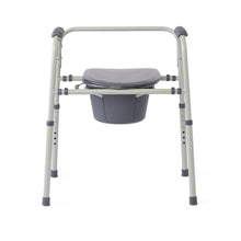 Load image into Gallery viewer, 1/CS Medline Steel Commode with Microban
