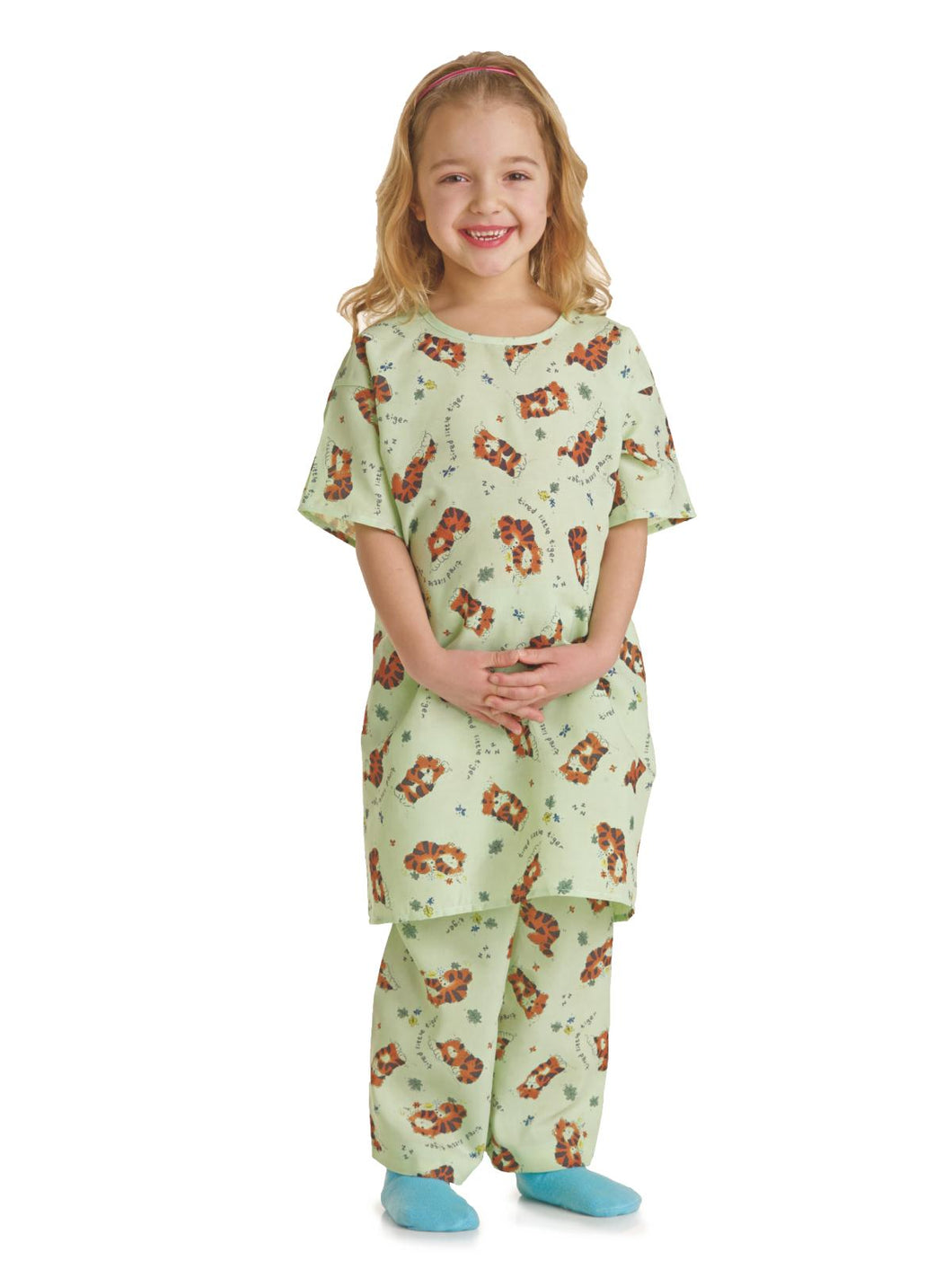 24/2 DZ Tired Tiger Pediatric Patient Gowns