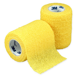 24/CS Coban Self-Adherent Wrap 1583Y, Nonsterile, 3" x 5 yd. (7.6 cm x 4.6 m)