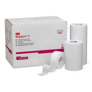 24/CS Medipore H Soft Cloth Surgical Tape, 1" x 10 yd.