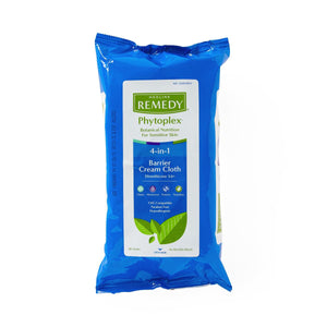 12/CS Medline Remedy "Scented" Phytoplex Barrier Cream Cloths with Dimethicone