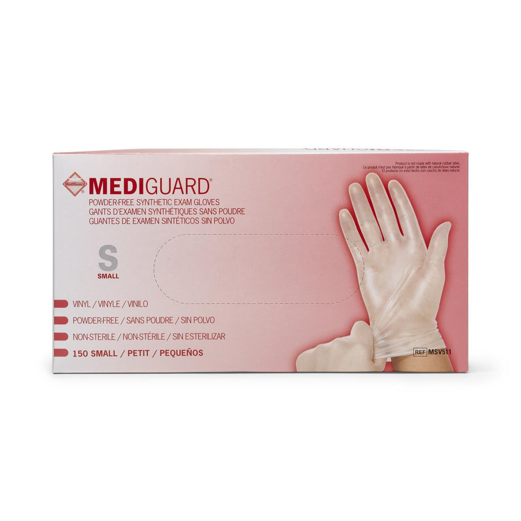 1500/CS MediGuard Powder-Free Clear Vinyl Exam Gloves