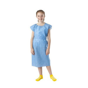 50/CS Medline Tissue Poly Tissue Pediatric Gowns