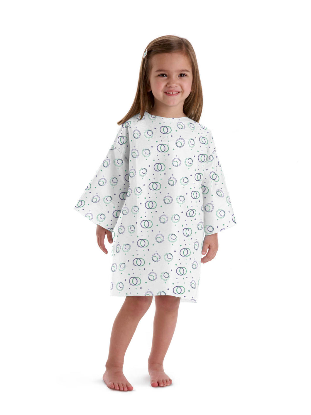 50/CS Medline Disposable Pediatric Patient Gowns, 1-4 Years